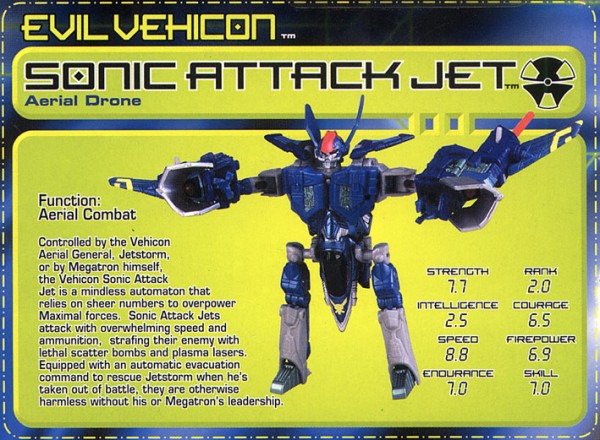 Transformers Tech Spec: Sonic Attack Jet